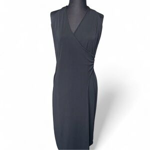 Express Black Sleeveless Wrap Dress